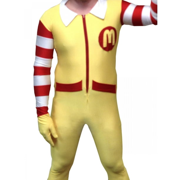 Killer Clown Wig Mens Fancy Dress Halloween Circus Ronald Mcdonald Costume